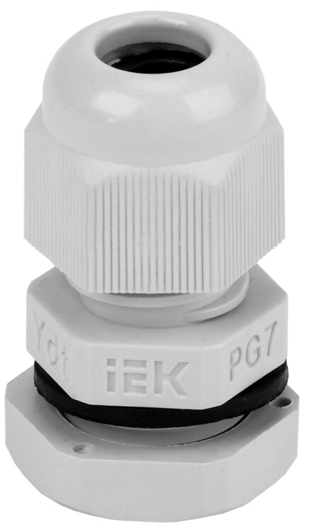 Сальник PG7 диаметр проводника 5-6мм IP54 | YSA20-06-07-54-K41 | IEK