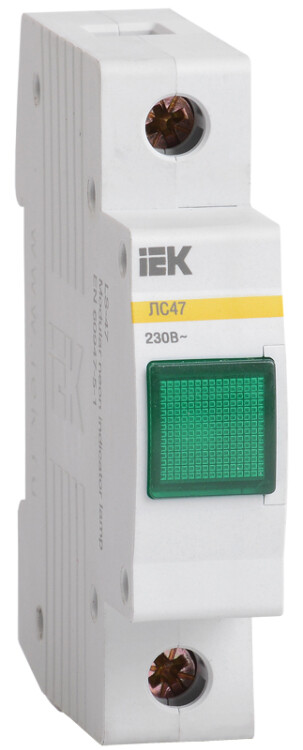 Лампа сигнальная ЛС-47 (зеленая) (неон) | MLS10-230-K06 | IEK