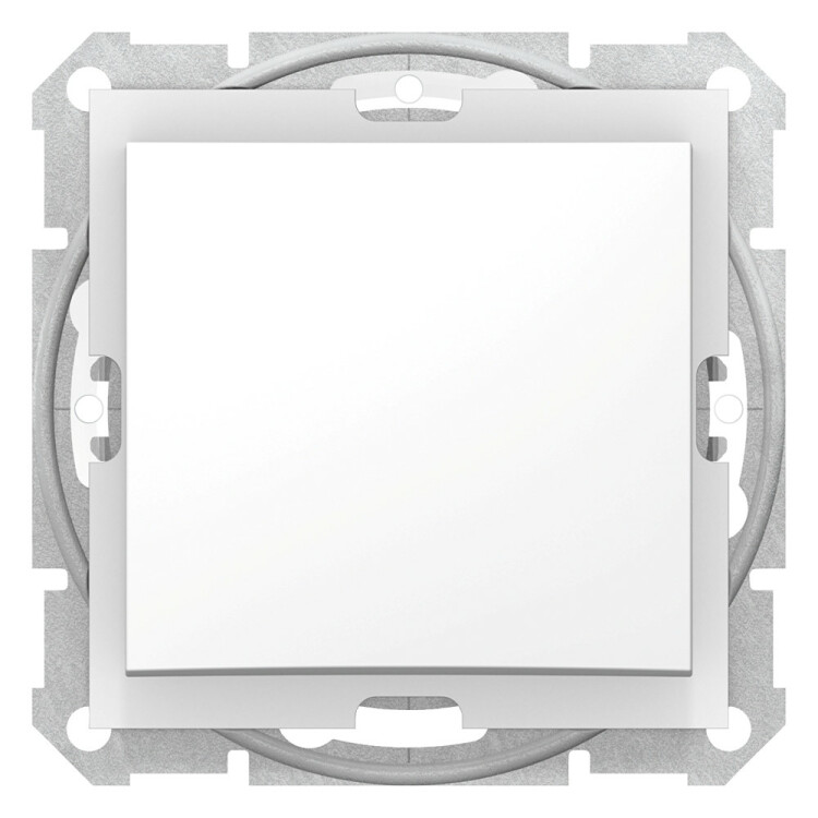 Sedna Белый Переключатель 1-клавишный 10А, IP44 (сх.6) | SDN0400521 | Schneider Electric