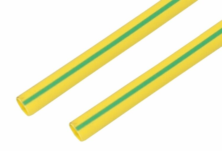 Термоусадка 25,0 / 12,5 мм, желто-зеленая (1м) | 22-5007 | REXANT