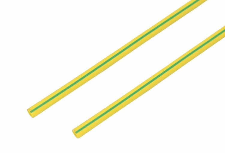 Термоусадка 6,0 / 3,0 мм, желто-зеленая (1м) | 20-6007 | REXANT