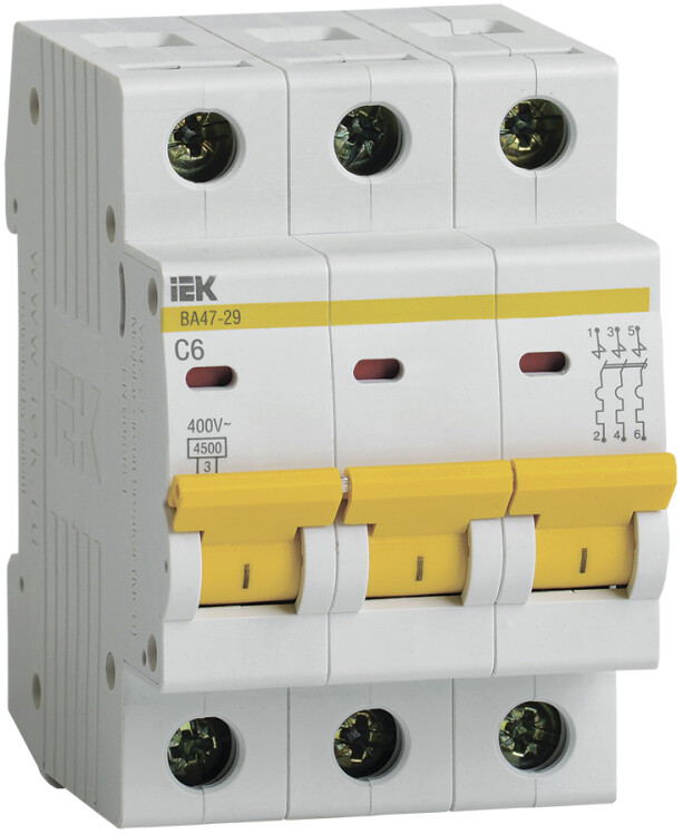 Выключатель нагрузки модульный (мини-рубильник) ВН-32 1Р 25А | MNV10-1-025 | IEK