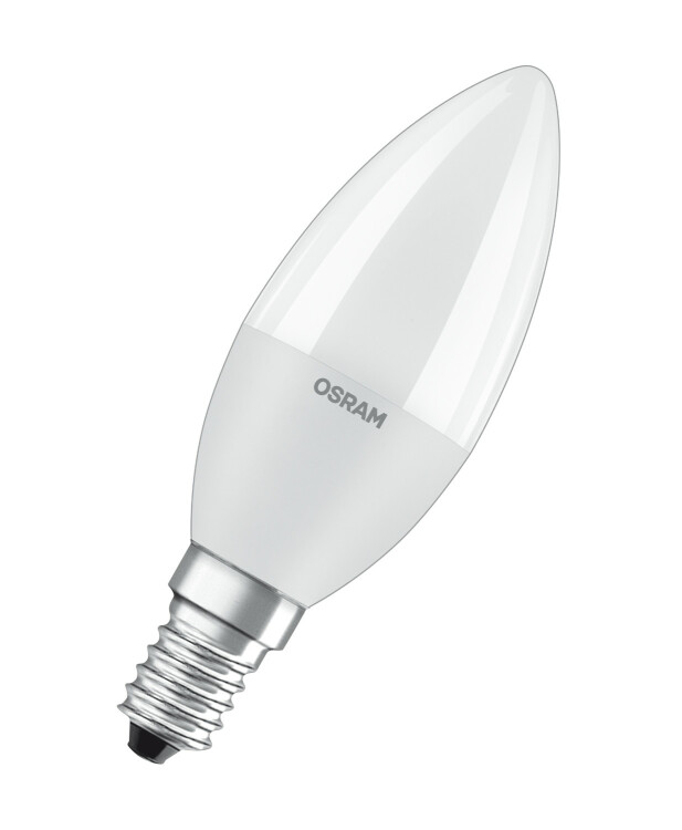 Лампа светодиодная LED STAR Classic B 8Вт, матовая колба, Е27 LSCLB75 8W/840 230V E27 10X1 RU | 4058075210776 | Osram