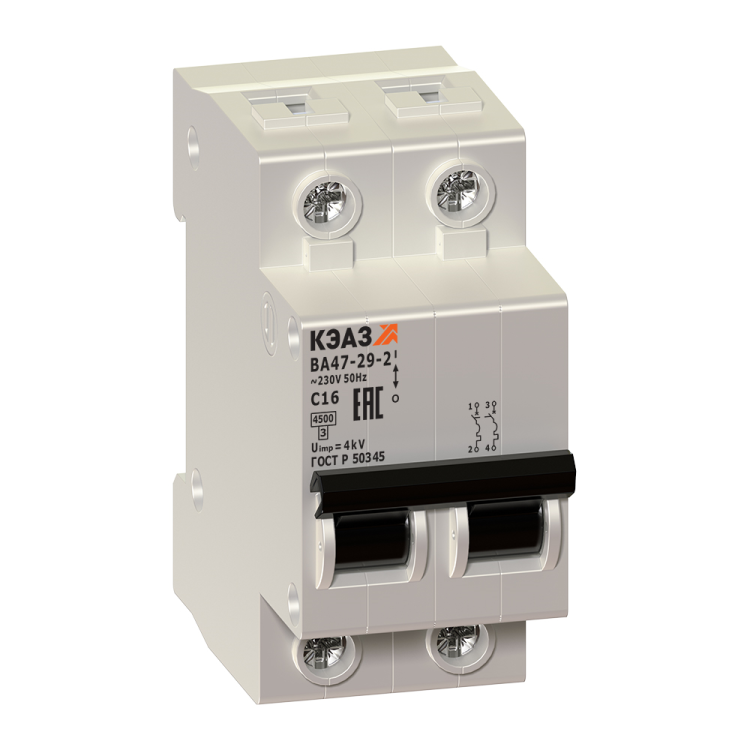 Выключатель автоматический дифференциального тока АД-32 1п+N 16А C 10мА тип AC PROxima (электронный) | DA32-16-10-pro | EKF