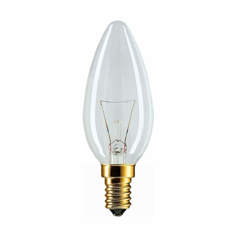 Лампа накаливания ЛОН Stan 40W E14 230V B35 CL 1CT/10X10 | 926000006814 | PHILIPS