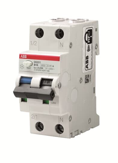Автоматический выключатель дифференциального тока DS201 1п+N 25А C 30мА тип AC | 2CSR255040R1254 | 2CSR255080R1254 | ABB