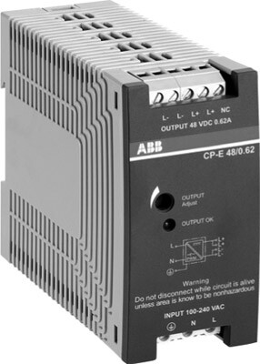 Блок питания CP-E 48/0.62 (регулир. вых. напряж) вход 90-265В AC / 120- 370В DC, выход 48В DC /0.62A | 1SVR427030R2000 | ABB