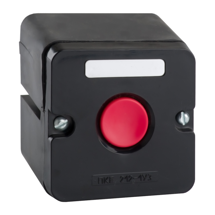 Пост кнопочный ПКЕ 212-1-У3-IP40 (красная кнопка) | 150744 | КЭАЗ
