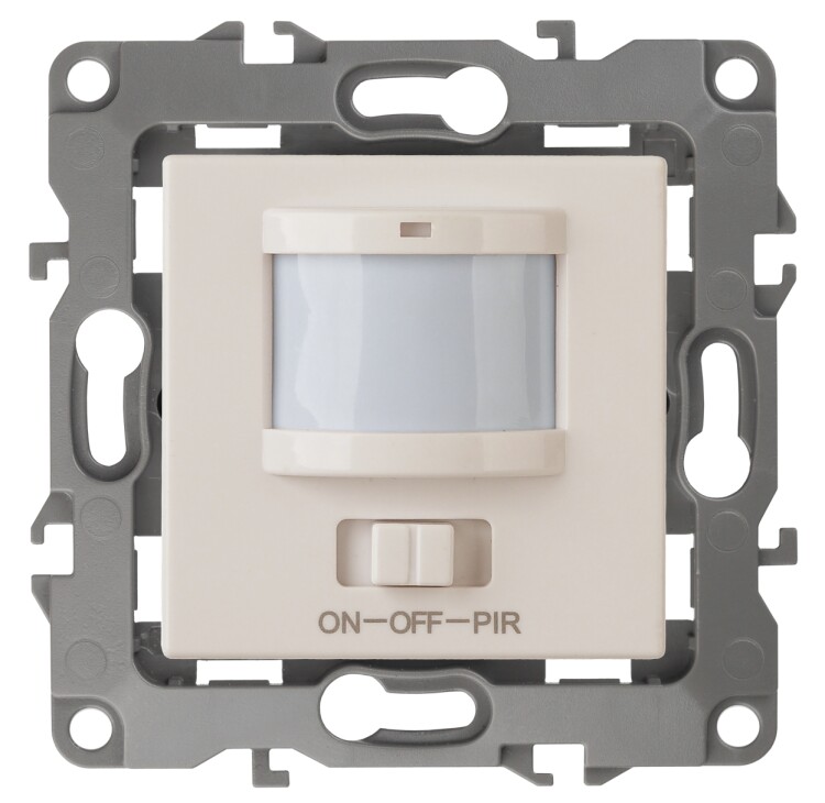 12-4104-02 Электроустановка ЭРА Датчик движения 3-проводной, 180-240В, 400Вт, IP20, Эра12, слоновая кость | Б0031262 | ЭРА