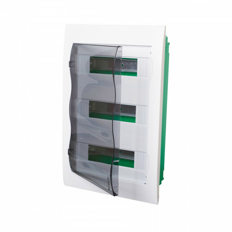 Корпус встраиваемый Easy9, прозрачная дверь, 3ряд/36мод | EZ9E312S2FRU | Schneider Electric