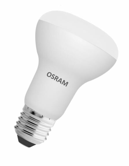 Лампа светодиодная LED STAR R63 7W, Е27 LEDSR6360 7W/830 230VFR E27 10X1 RU | 4058075282629 | Osram