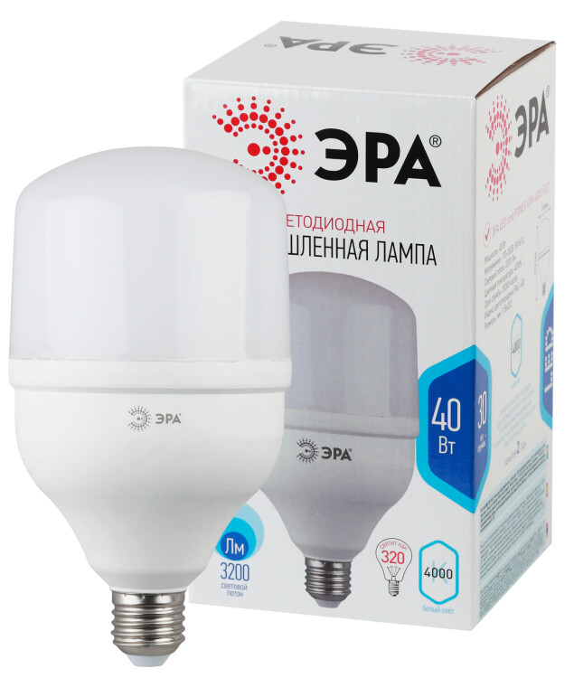 Лампа светодиодная LED 40Вт T120 Е27 220В 4000К smd POWER | Б0027005 | ЭРА