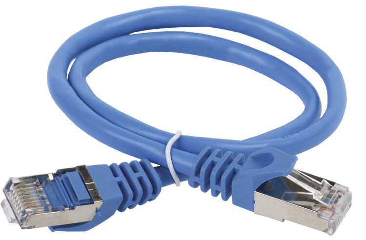 Коммутационный шнур (патч-корд), кат.5Е FTP, 0,5м, синий | PC03-C5EF-05M | ITK