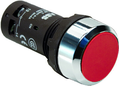 Кнопка CP1-30R-02 красная без фиксации 2HЗ | 1SFA619100R3051 | ABB