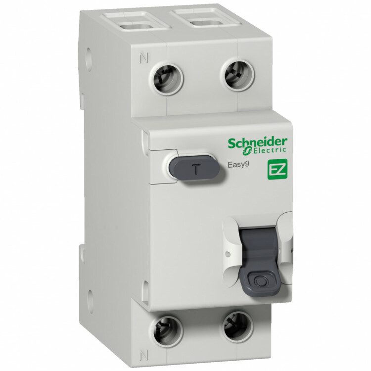 Выключатель автоматический дифференциального тока EASY 9 1п+N 10А C 30мА тип AC | EZ9D34610 | Schneider Electric