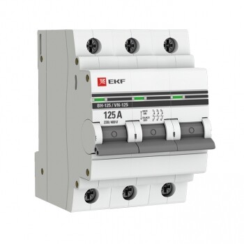 Выключатель нагрузки модульный ВН-125, 3P 125А EKF PROxima | SL125-3-125-pro | EKF