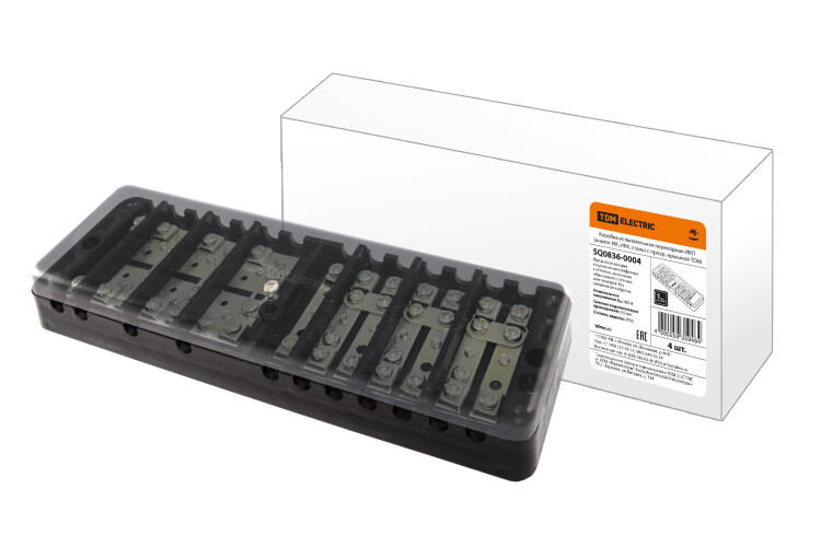 Коробка испытательная переходная ИКП (аналог ИК, ИКК, сталь) с прозр. крышкой | SQ0836-0004 | TDM