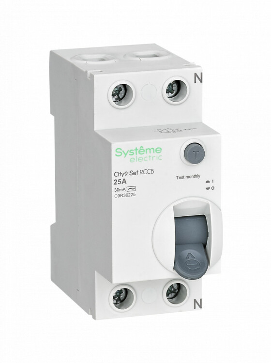Выключатель дифференциального тока (УЗО) 2P 25А 30мА Тип-AC City9 | C9R36225 | Systeme Electric