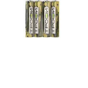 Батарейка солевая (ЭП) R03-4S Классика (60/1200/72000) (AAA) | Б0012907 | ТРОФИ