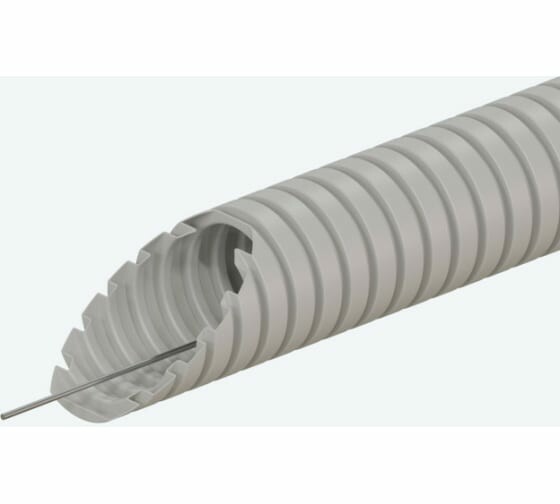 Труба ПВХ гофрир. легкая, с зондом диам 25 мм | 10125-50 | Ecoplast