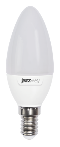Лампа светодиодная LED 7Вт E14 220В 3000К PLED- SP C37 свеча | 1027818-2 | Jazzway