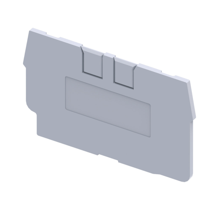 Крышка концевая для клеммы проходной OptiClip EPCX2.5-серый | 289723 | КЭАЗ