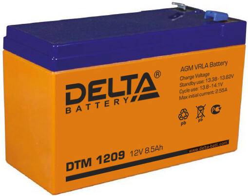 Акумуляторная батарея UPS серии DTM 1209 12В/9Ач | DTM 1209 | DELTA