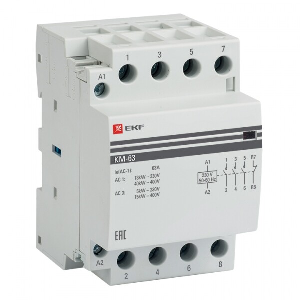 Выключатель дифференциальный (УЗО) ВД1-63 4п 63А 300мА тип AC | MDV10-4-063-300 | IEK