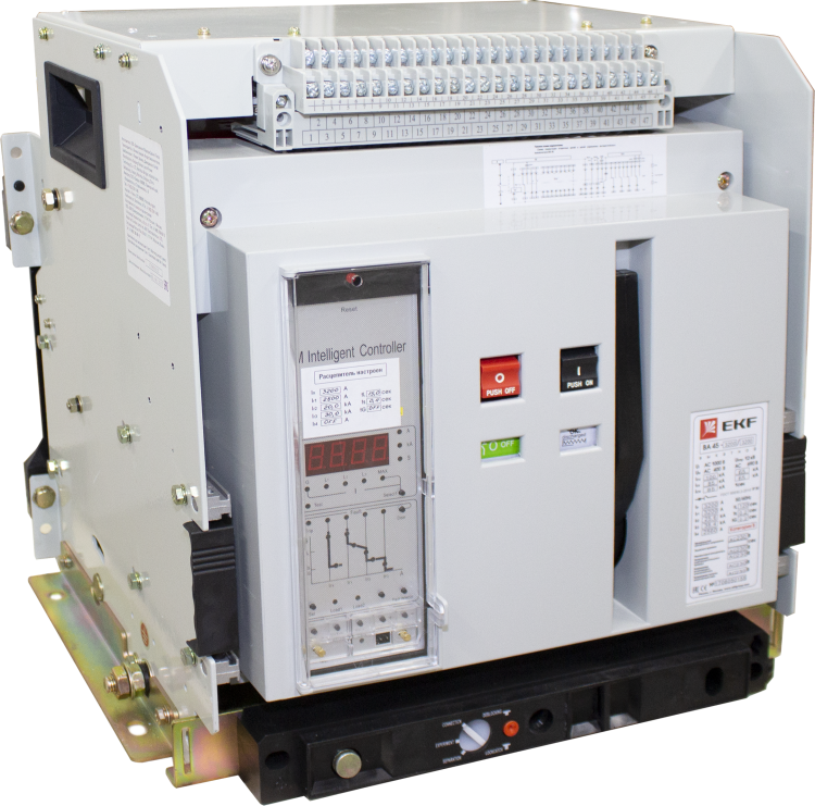 Автоматический выключатель ВА-45 2000/2000А 3P 50кА выкатной EKF PROxima | mccb45-2000-2000v | EKF