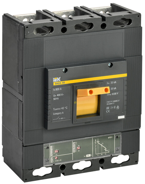 Выключатель автоматический дифференциального тока АД-12 1п+N 16А C 30мА тип АС Basic (электронный,) | DA12-16-30-bas | EKF