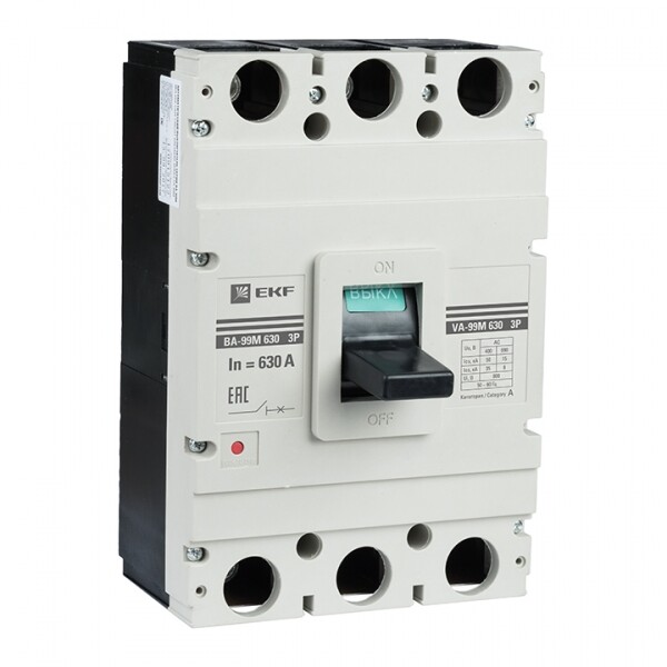 Автоматический выключатель ВА-99М 630/500А 3P 50кА EKF Basic | mccb99-630-500m | EKF