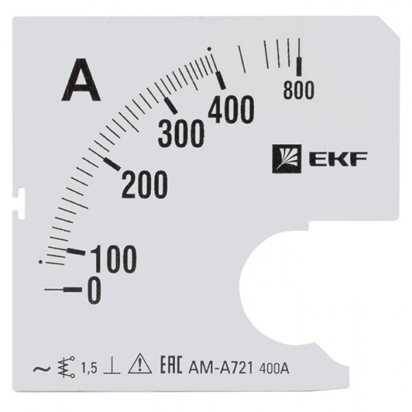 Шкала сменная для A721 400/5А-1,5 EKF PROxima | s-a721-400 | EKF