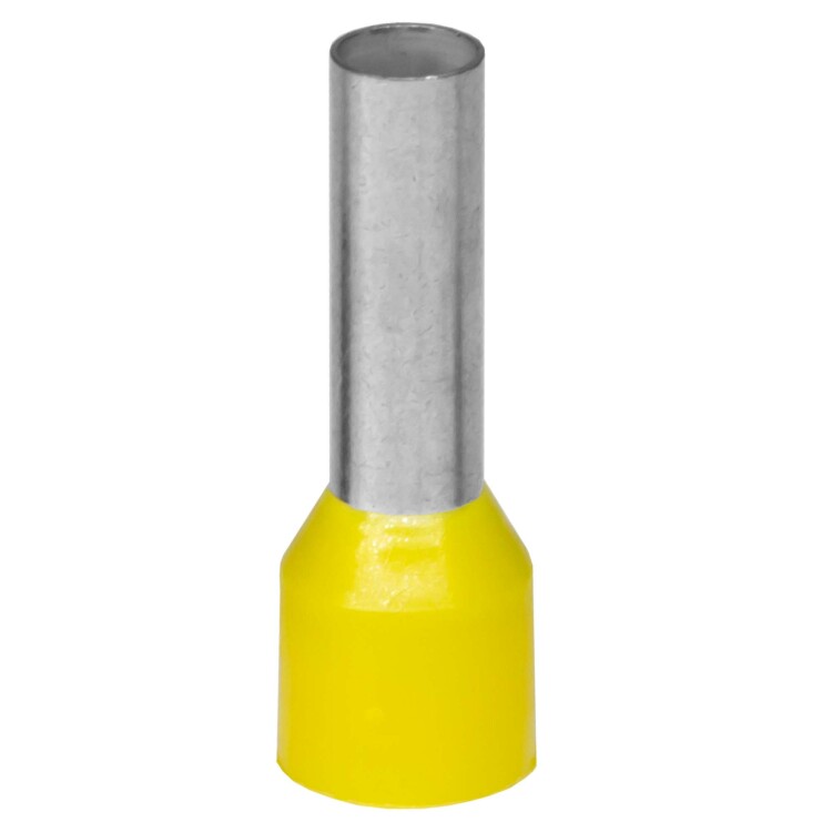 Наконечник-гильза с изол. фланцем для жилы сечением 6кв.мм, длина контактной части 14мм, желтый | IF6-14YW | DKC